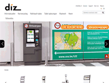 Tablet Screenshot of diz.nl